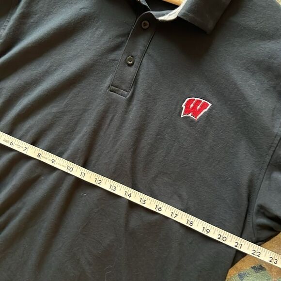 Under Armpur University of Wisconsin Badger Men’s Polo Shirt - XL - Picture 7 of 8